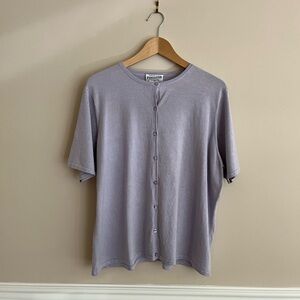 VTG PENDLETON purple silk blend cardigan size 2x
